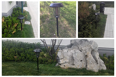 照明滅蚊兩用的太陽能小區滅蚊燈效果
