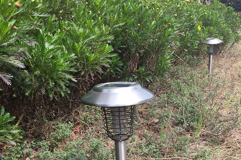 北京室外太陽能滅蚊燈效果用于用于小區草坪綠化帶