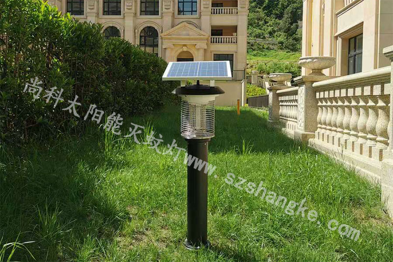 浙江溫州高檔小區太陽能室外殺蚊燈效果圖片